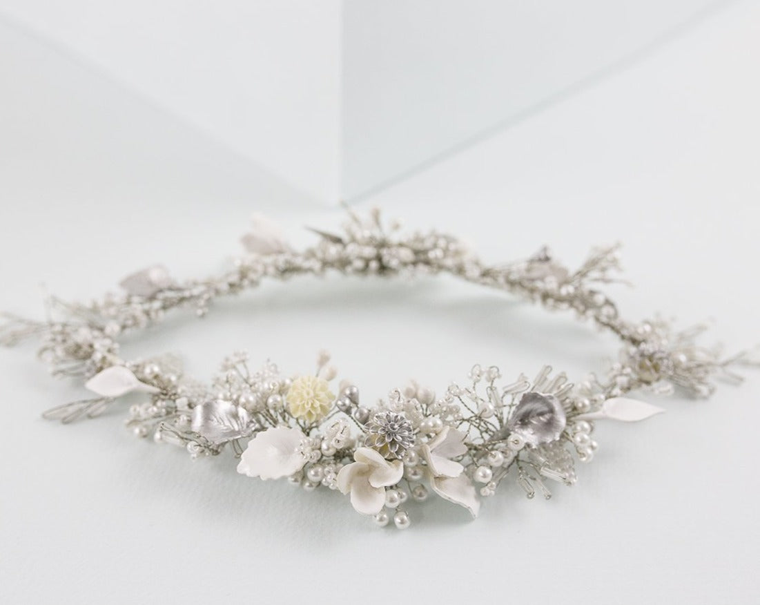 Tocado de novia joya Del puerto plata