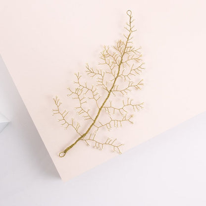 Tocado joya martinica oro y blanco