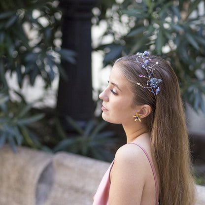 Tocado joya Tropic lázuli azúl