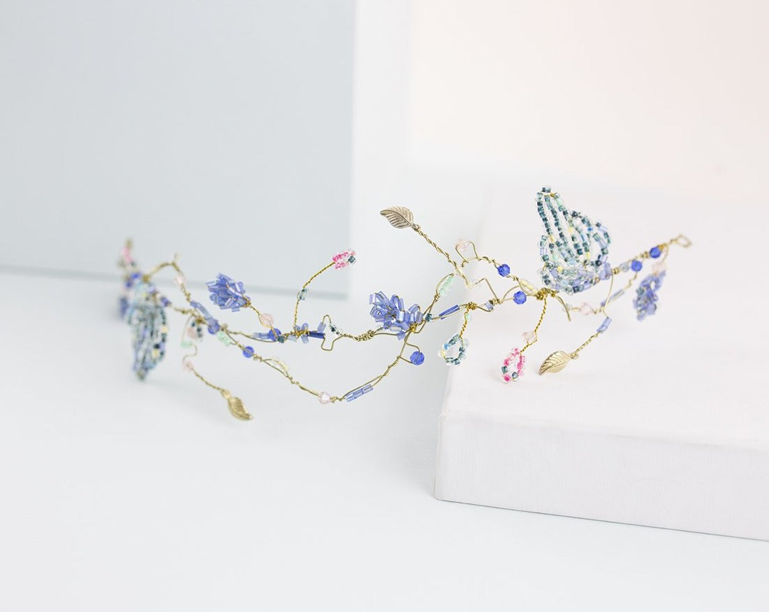 Tocado joya Tropic lázuli azúl