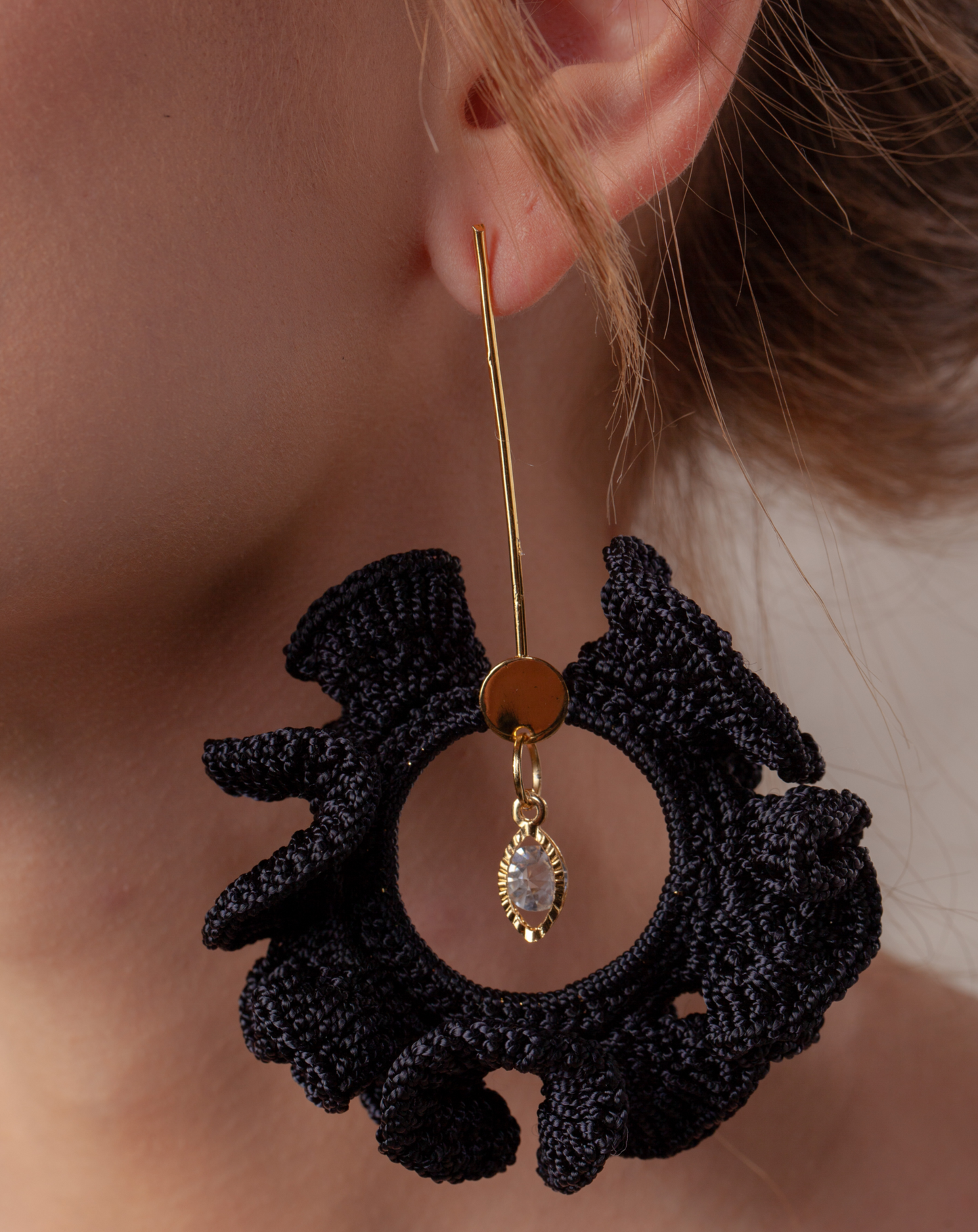 Pendientes SAN JOAQUÍN negro y oro