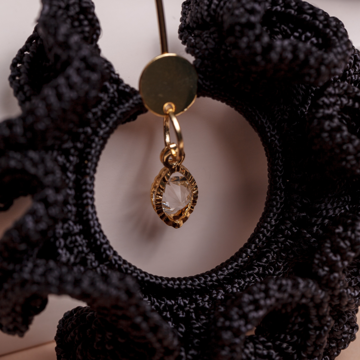 Pendientes SAN JOAQUÍN negro y oro