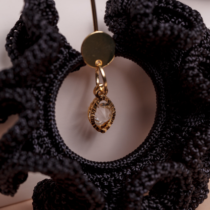 Pendientes SAN JOAQUÍN negro y oro