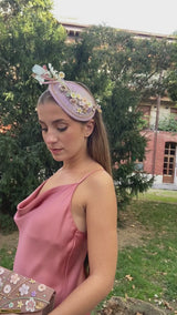 Tocado casquete Sunshine pastel