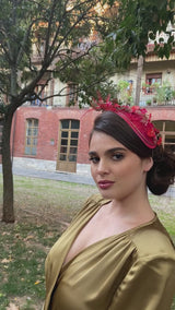Tocado Summer rojo